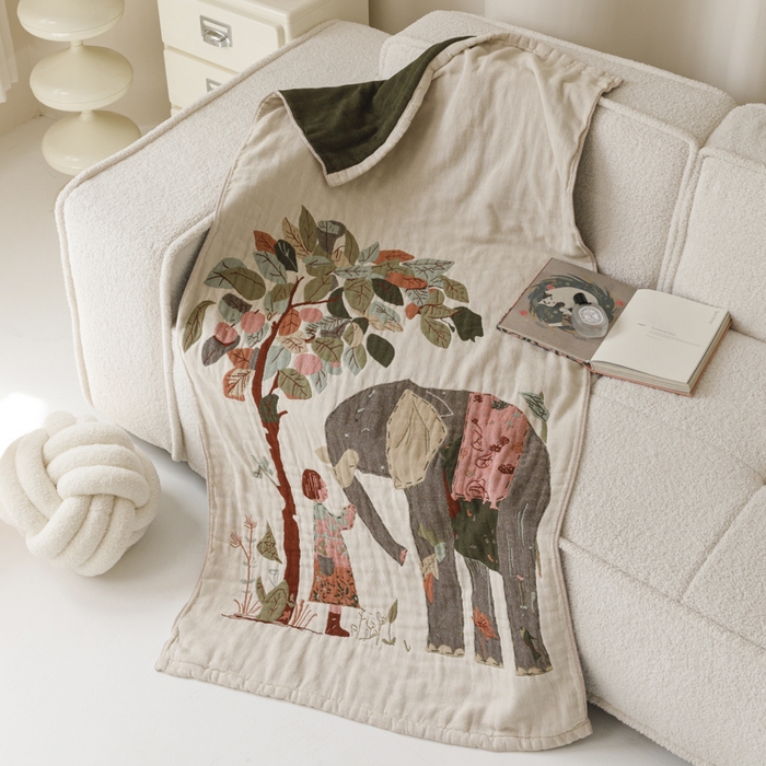 91家纺网 家纺一手货源 找家纺 （总）爱港家纺 2025新款全棉全彩纱浴巾 披肩毯 午睡纱布毯