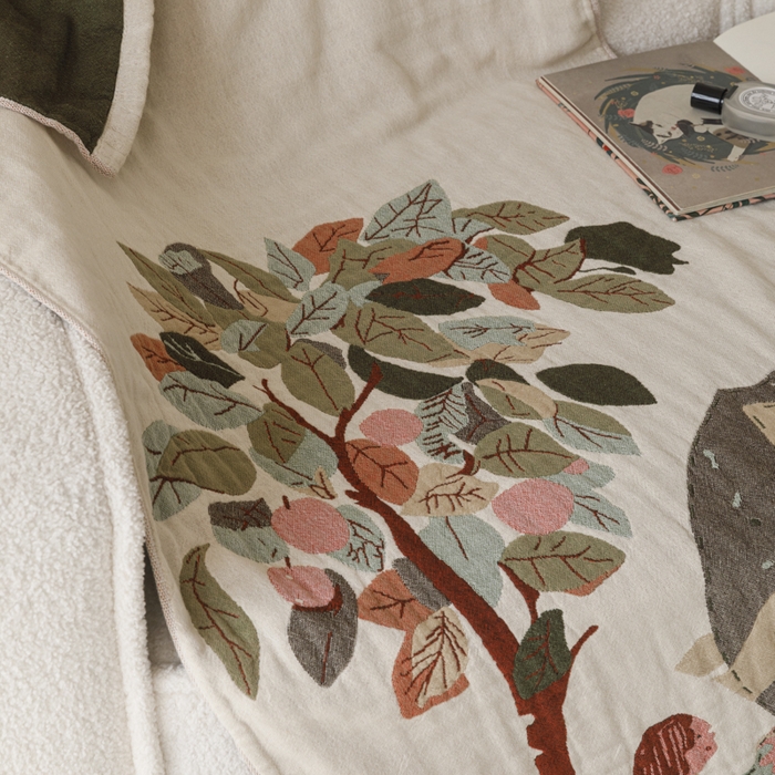 91家纺网 家纺一手货源 找家纺 爱港家纺 2025新款全棉全彩纱浴巾 披肩毯 午睡纱布毯 浴巾-和谐-自然 75*150cm/条