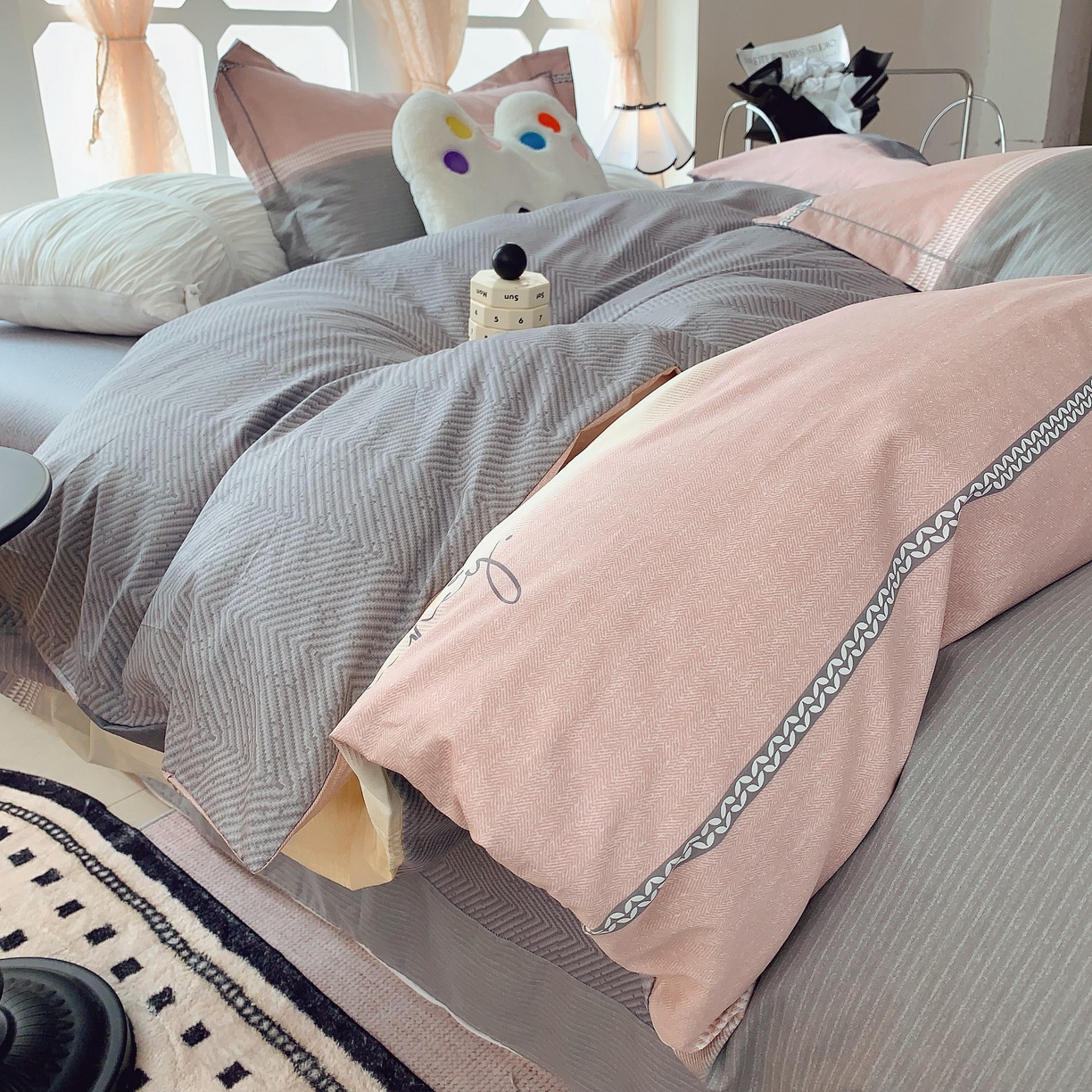 91家纺网 家纺一手货源 找家纺 莱豫家纺 2025新款亲肤舒适小清新印花纯棉四件套 华尔娜