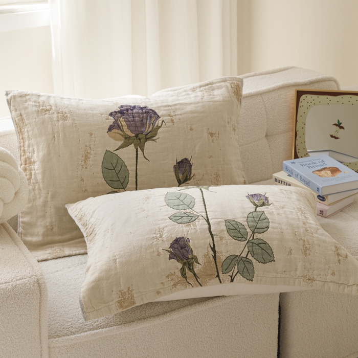 91家纺网 家纺一手货源 找家纺 爱港家纺 2025新款全棉色织纱枕巾 花卉枕头巾 隔热耐脏防滑枕巾 枕巾-沉鱼-西施 52*75cm/只