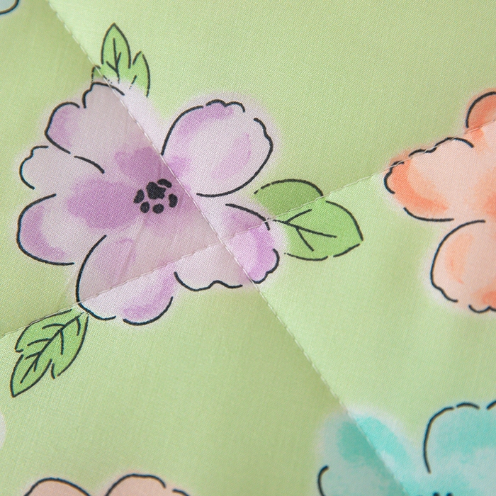 91家纺网 家纺一手货源 找家纺 天瑜家纺 2025新款棉绸夏被苏香绸舒香绸夏凉被人造棉空调被 缤纷绿