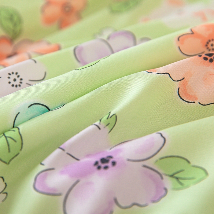 91家纺网 家纺一手货源 找家纺 天瑜家纺 2025新款棉绸夏被苏香绸舒香绸夏凉被人造棉空调被 缤纷绿