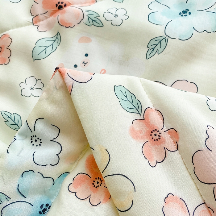 91家纺网 家纺一手货源 找家纺 天瑜家纺 2025新款棉绸夏被苏香绸舒香绸夏凉被人造棉空调被 缤纷米色