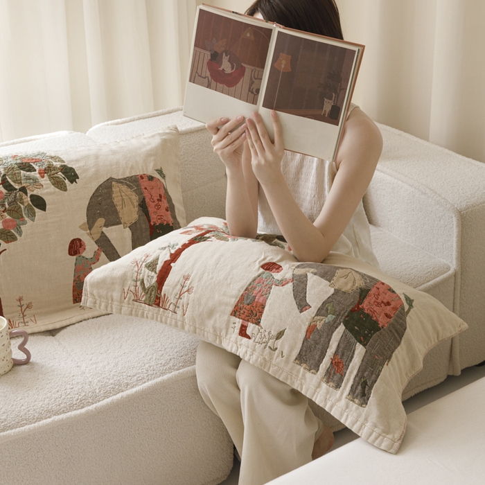 91家纺网 家纺一手货源 找家纺 爱港家纺 2025新款全棉色织纱枕巾 花卉枕头巾 隔热耐脏防滑枕巾 枕巾-和谐-自然 52*75cm/对