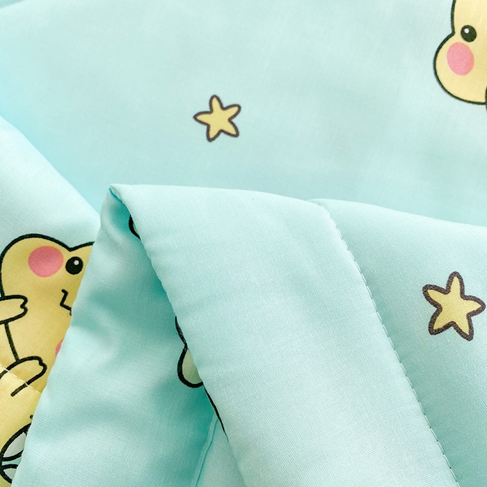 91家纺网 家纺一手货源 找家纺 天瑜家纺 2025新款棉绸夏被苏香绸舒香绸夏凉被人造棉空调被 恐龙宝贝蓝