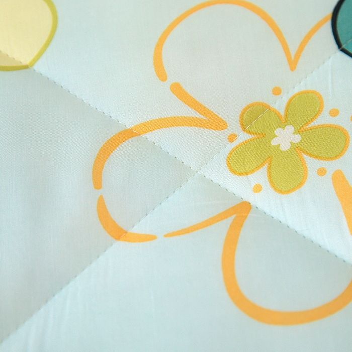 91家纺网 家纺一手货源 找家纺 天瑜家纺 2025新款棉绸夏被苏香绸舒香绸夏凉被人造棉空调被 七色花 蓝