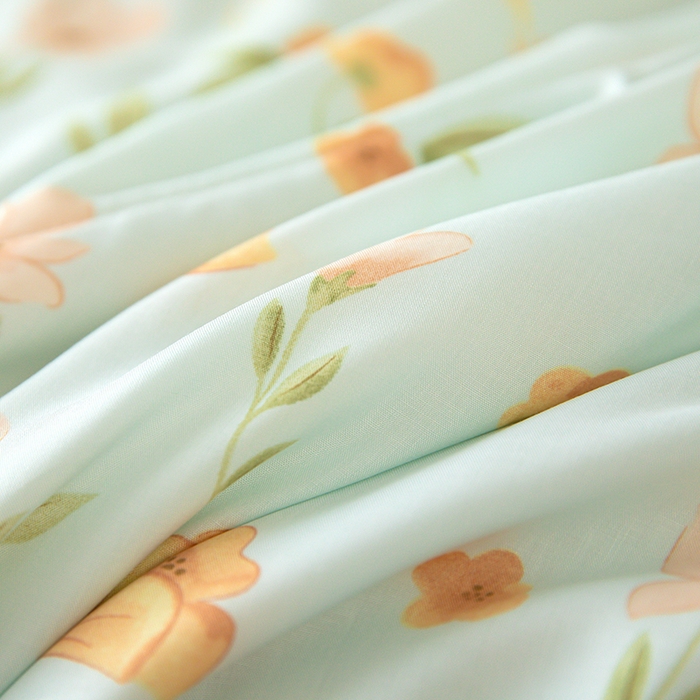 91家纺网 家纺一手货源 找家纺 天瑜家纺 2025新款棉绸夏被苏香绸舒香绸夏凉被人造棉空调被 盈盈夏日 蓝