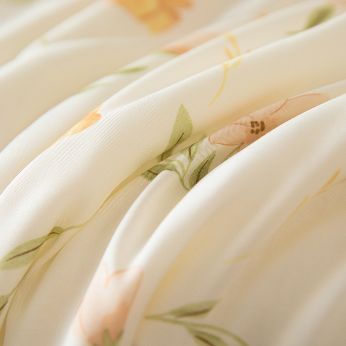 91家纺网 家纺一手货源 找家纺 天瑜家纺 2025新款棉绸夏被苏香绸舒香绸夏凉被人造棉空调被 盈盈夏日 米