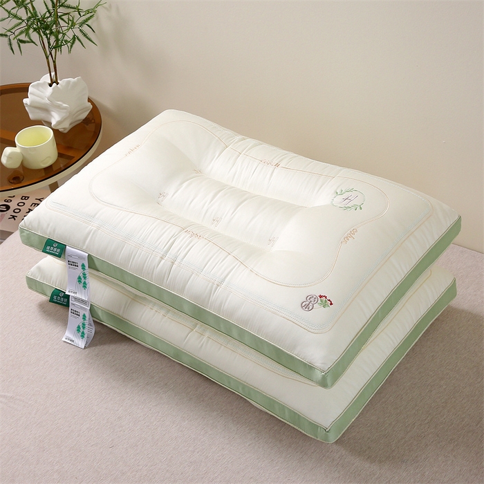 91家纺网 家纺一手货源 找家纺 天意美枕芯 2025新款草本1+1枕头枕芯 白色 48*74cm/只