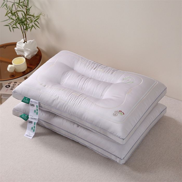 天意美枕芯 2025新款草本1+1枕头枕芯 灰色 48*74cm/对