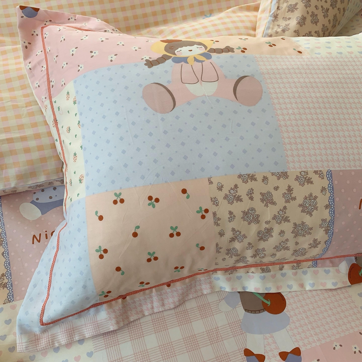 91家纺网 家纺一手货源 找家纺 莱豫家纺 2025新款亲肤舒适小清新印花纯棉四件套 小兔公主