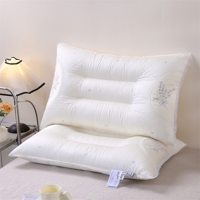 91家纺网 家纺一手货源 找家纺 （总）天意美枕芯 2025新款薰衣草花边养身枕枕头枕芯