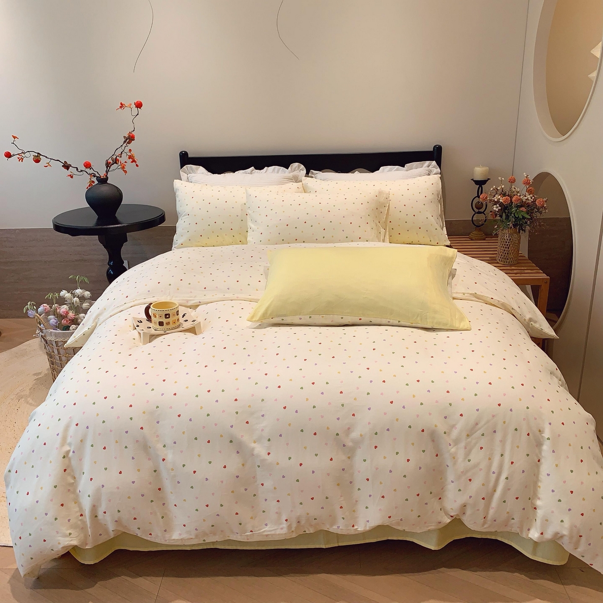 91家纺网 家纺一手货源 找家纺 （总）莱豫家纺 2025新款亲肤舒适双层纱四件套