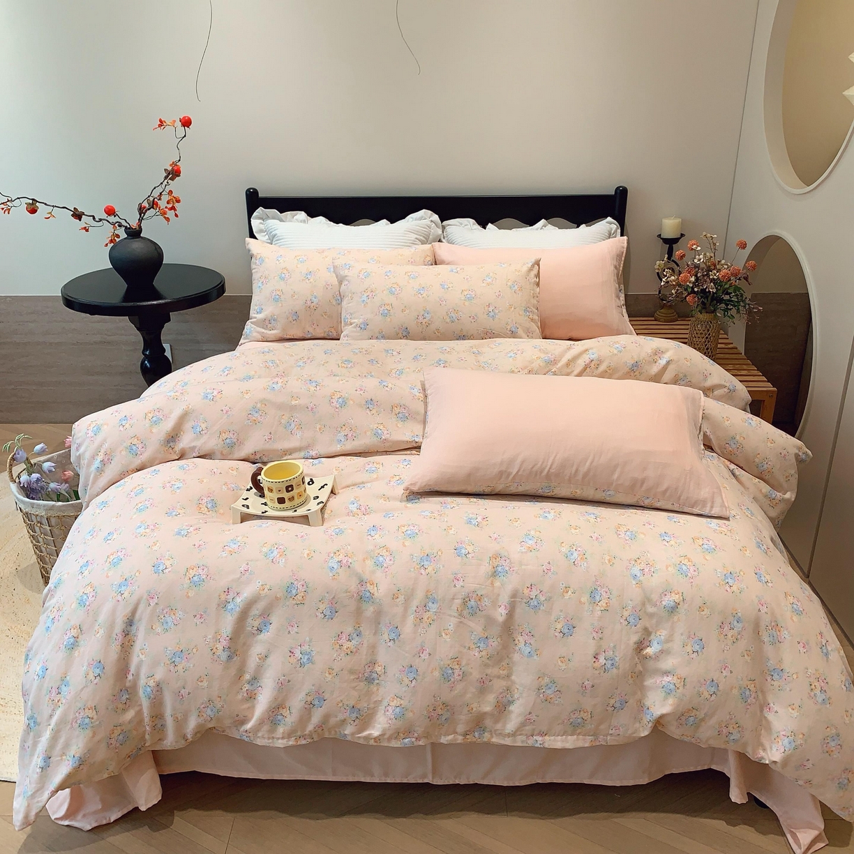 91家纺网 家纺一手货源 找家纺 （总）莱豫家纺 2025新款亲肤舒适双层纱四件套