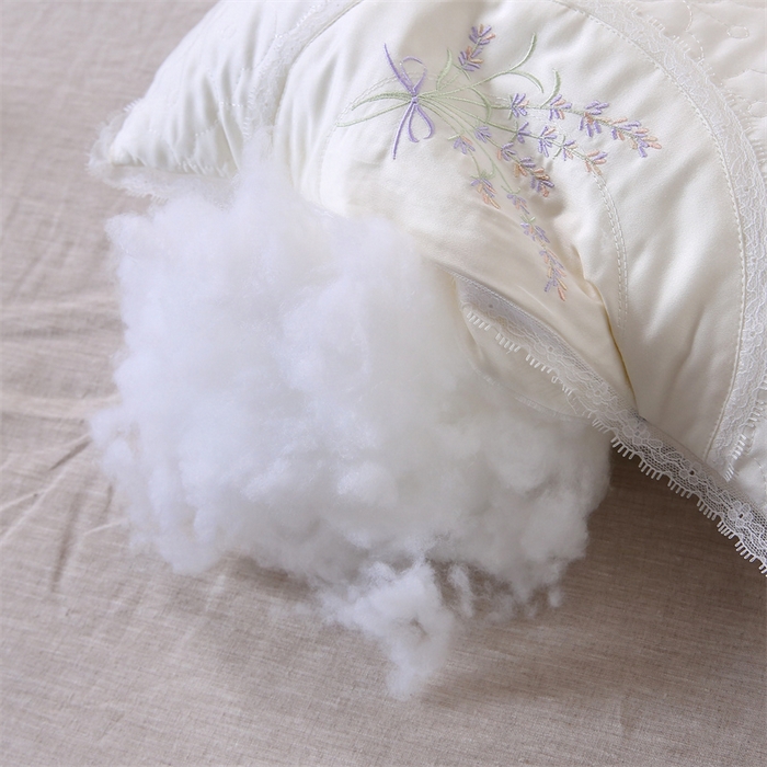 91家纺网 家纺一手货源 找家纺 天意美枕芯 2025新款薰衣草花边养身枕枕头枕芯 薰衣草花边养身枕-皎洁白 48*74cm/只