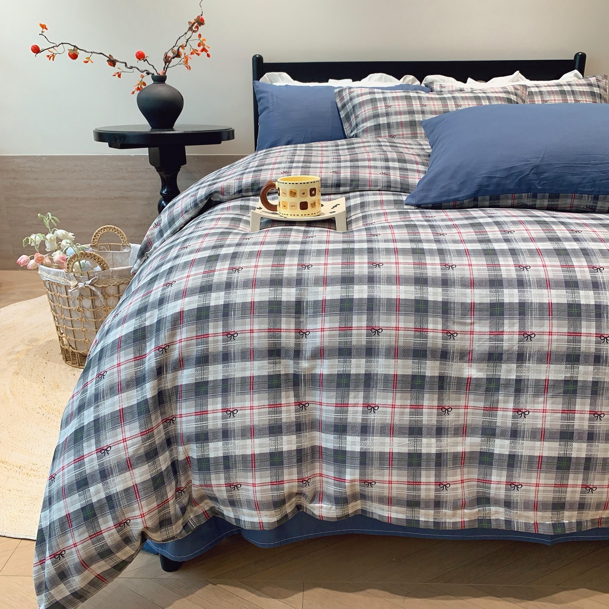 91家纺网 家纺一手货源 找家纺 莱豫家纺 2025新款亲肤舒适双层纱四件套 爱尔兰