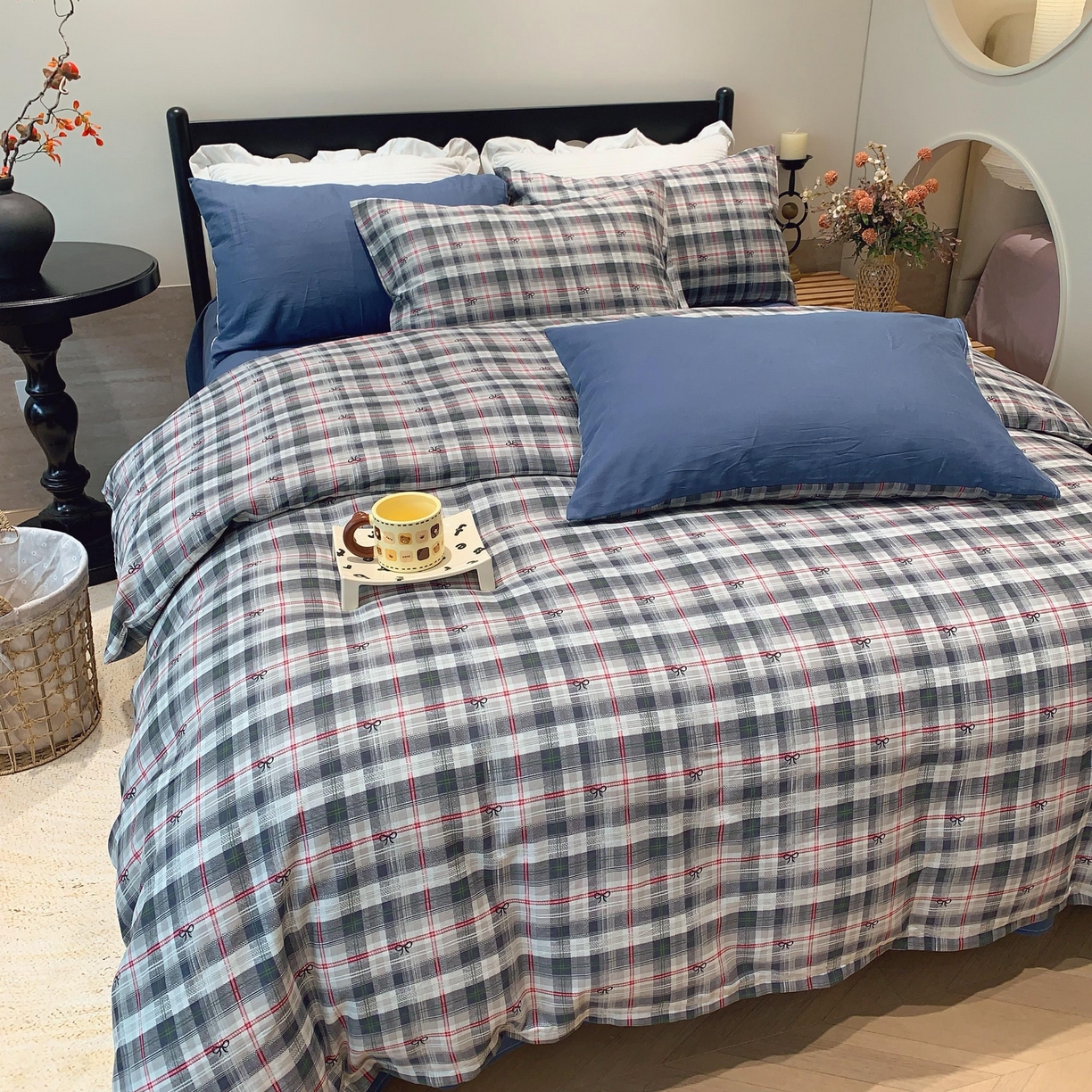 91家纺网 家纺一手货源 找家纺 莱豫家纺 2025新款亲肤舒适双层纱四件套 爱尔兰