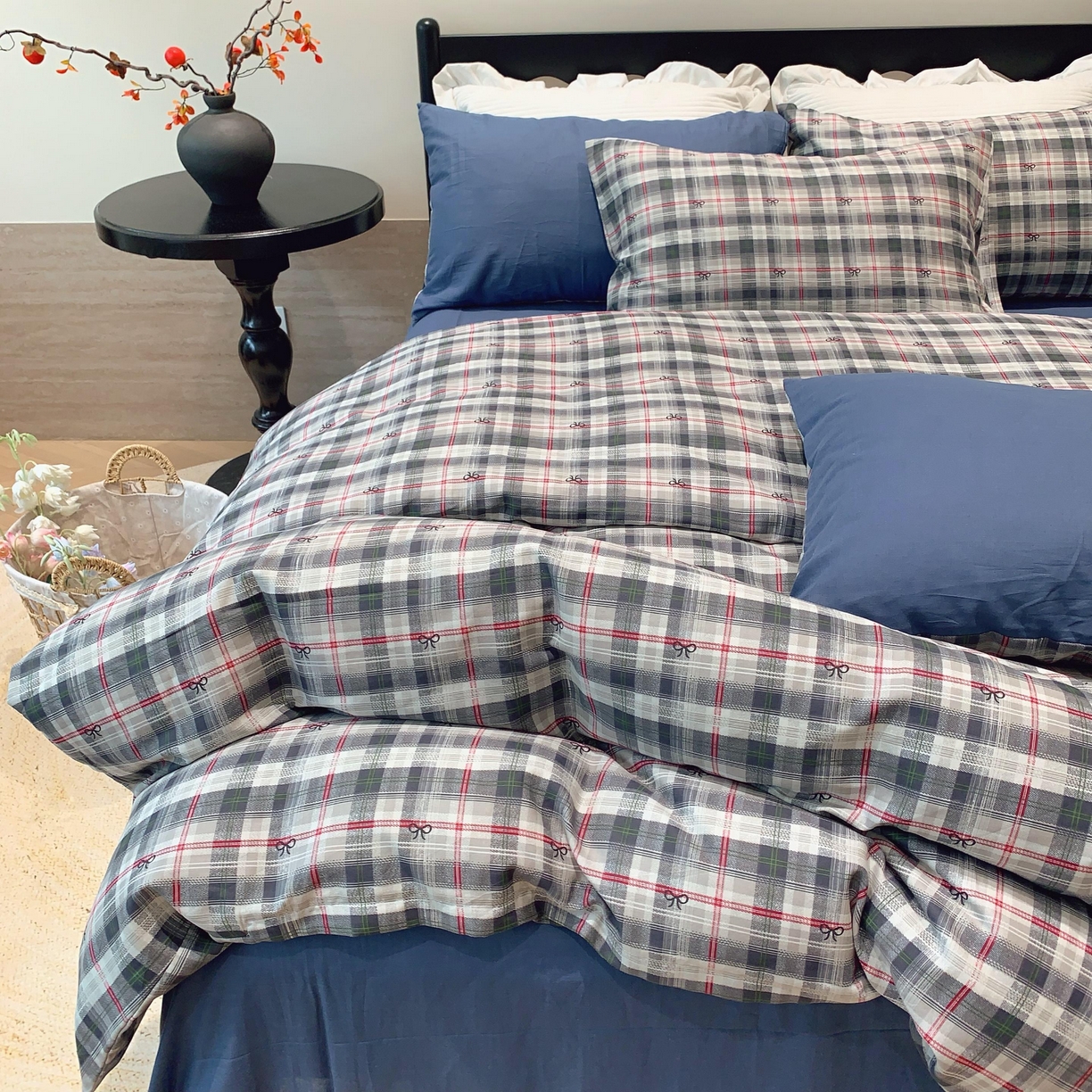 91家纺网 家纺一手货源 找家纺 莱豫家纺 2025新款亲肤舒适双层纱四件套 爱尔兰