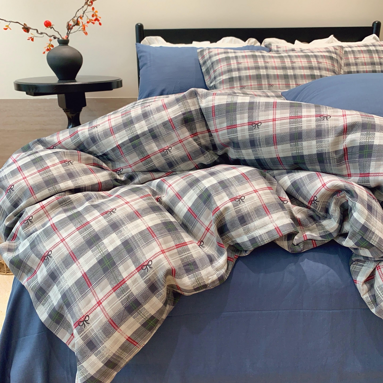 91家纺网 家纺一手货源 找家纺 莱豫家纺 2025新款亲肤舒适双层纱四件套 爱尔兰