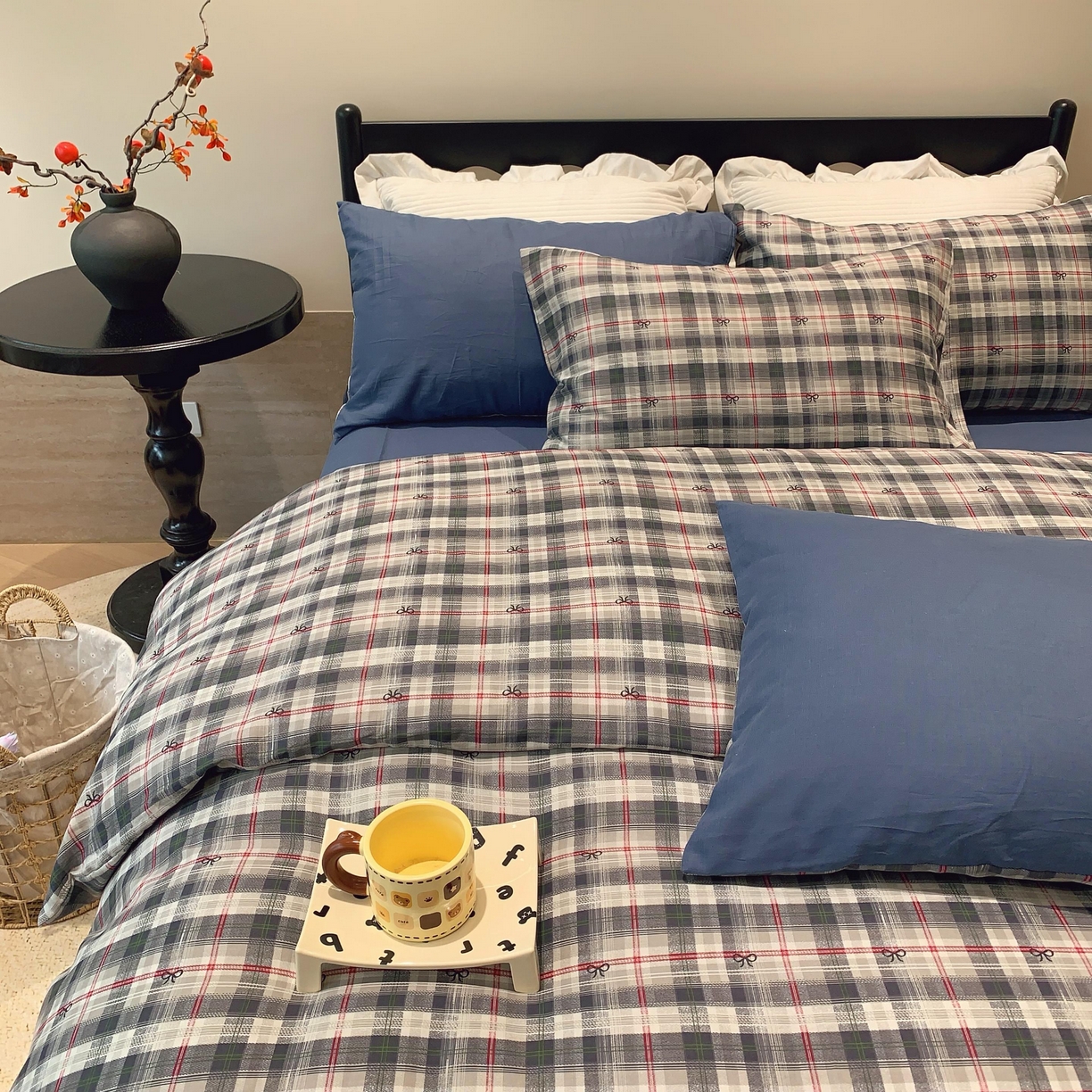 91家纺网 家纺一手货源 找家纺 莱豫家纺 2025新款亲肤舒适双层纱四件套 爱尔兰