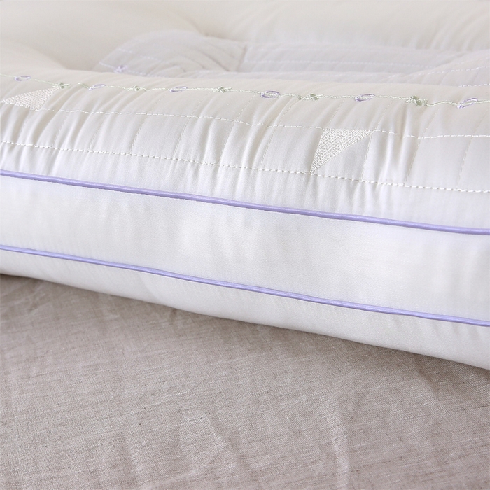 91家纺网 家纺一手货源 找家纺 天意美枕芯 2025新款薰衣草养生保健枕枕头枕芯 薰衣草立体养身枕-皎洁白 48*74cm/只