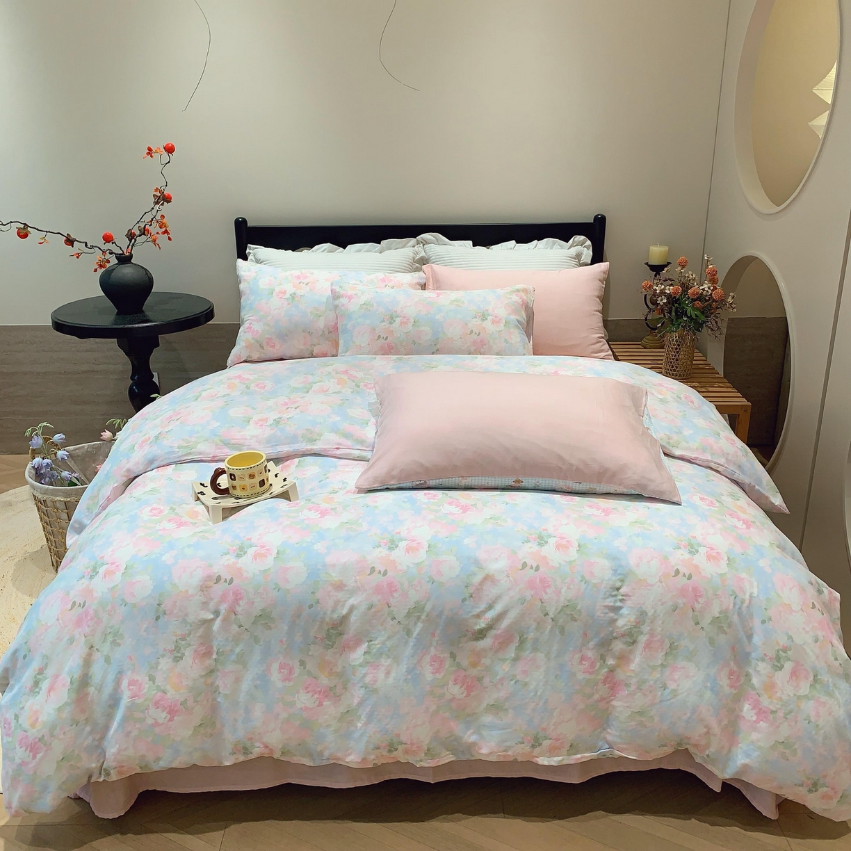 莱豫家纺 2025新款亲肤舒适双层纱四件套 黎明心境