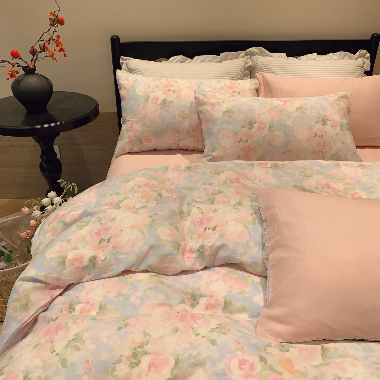 91家纺网 家纺一手货源 找家纺 莱豫家纺 2025新款亲肤舒适双层纱四件套 黎明心境