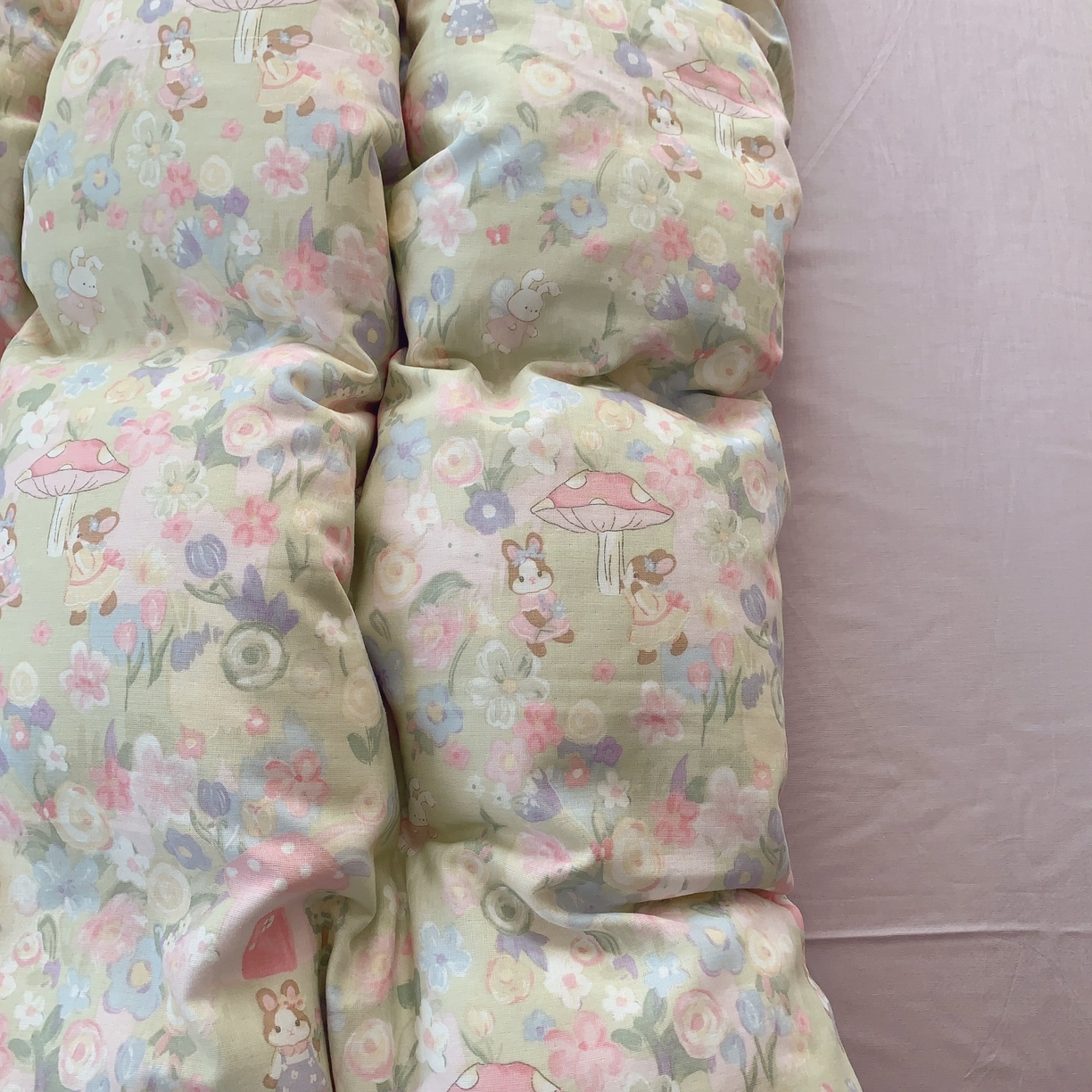 91家纺网 家纺一手货源 找家纺 莱豫家纺 2025新款亲肤舒适双层纱四件套 童话镇