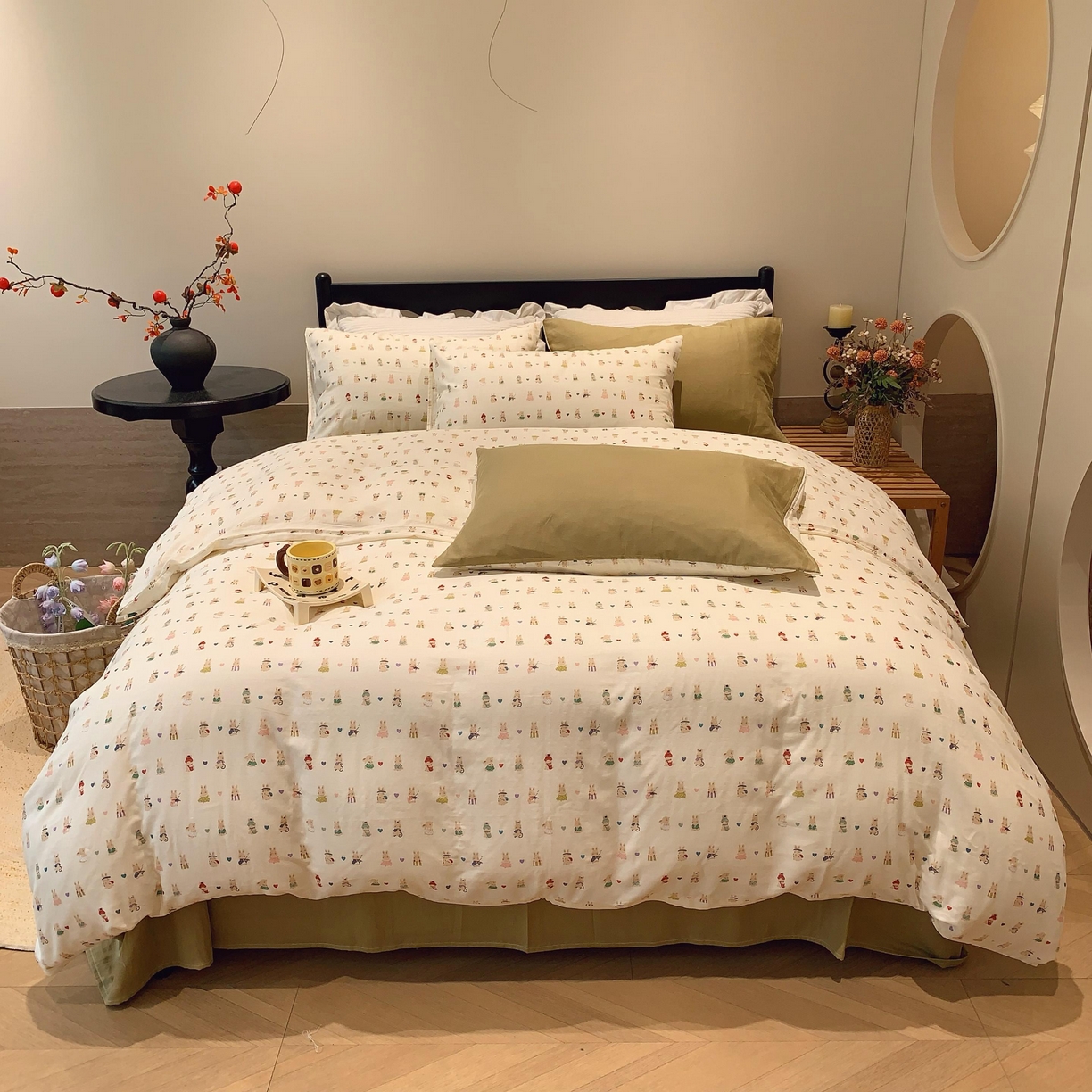 莱豫家纺 2025新款亲肤舒适双层纱四件套 星夜奇想