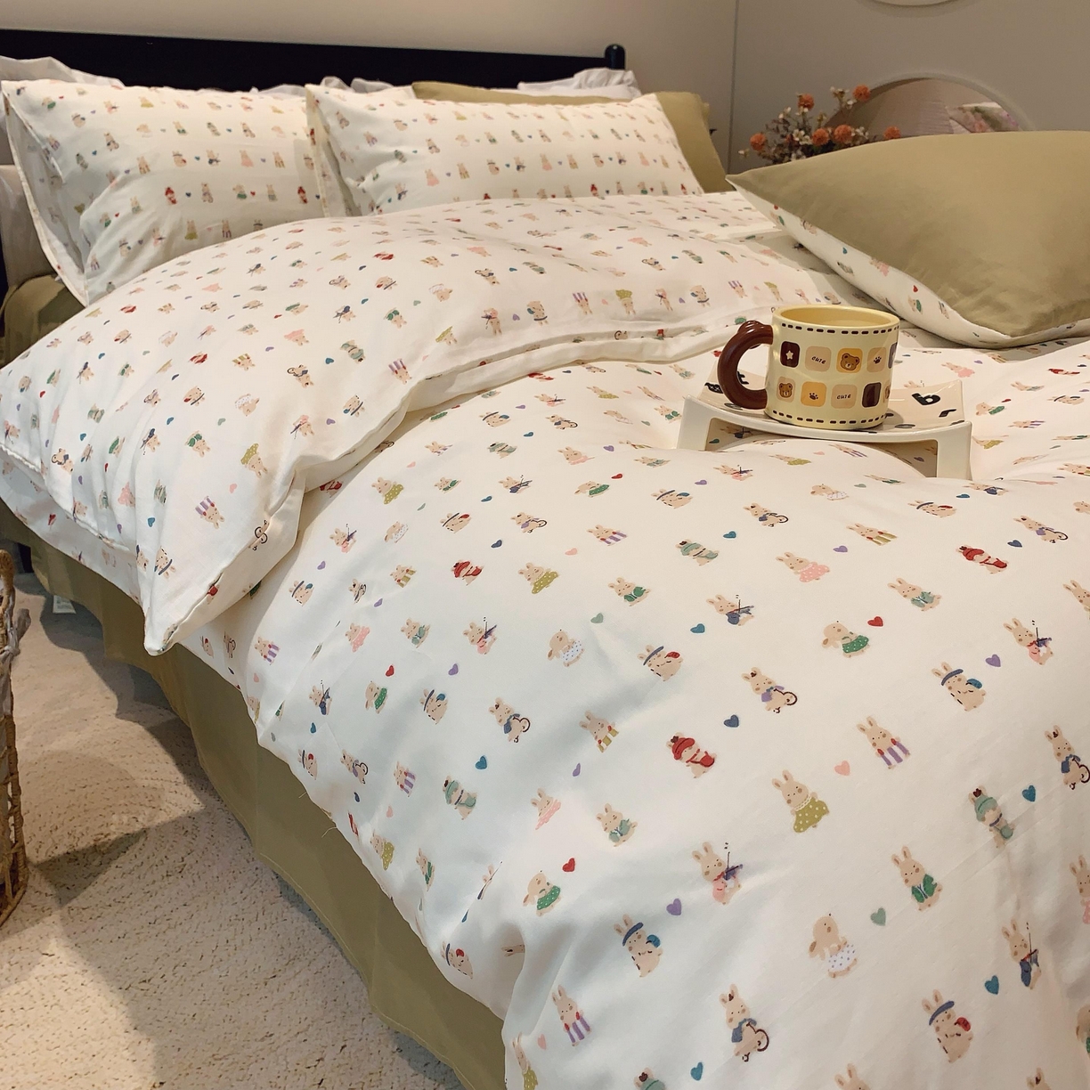 91家纺网 家纺一手货源 找家纺 莱豫家纺 2025新款亲肤舒适双层纱四件套 星夜奇想