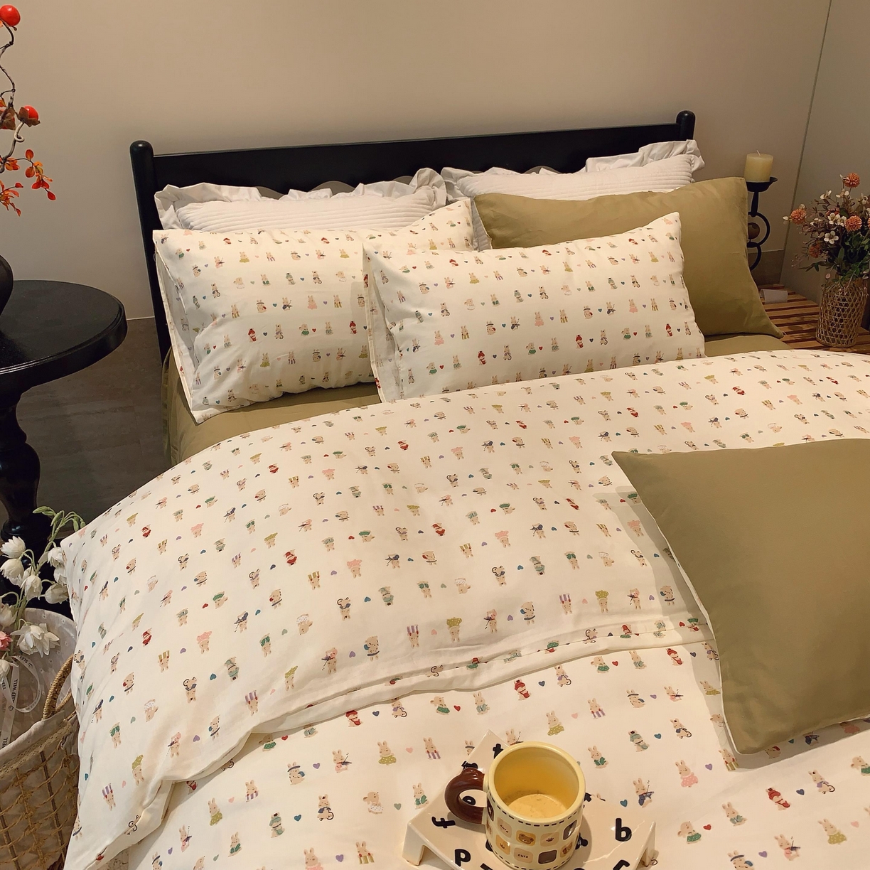 91家纺网 家纺一手货源 找家纺 莱豫家纺 2025新款亲肤舒适双层纱四件套 星夜奇想