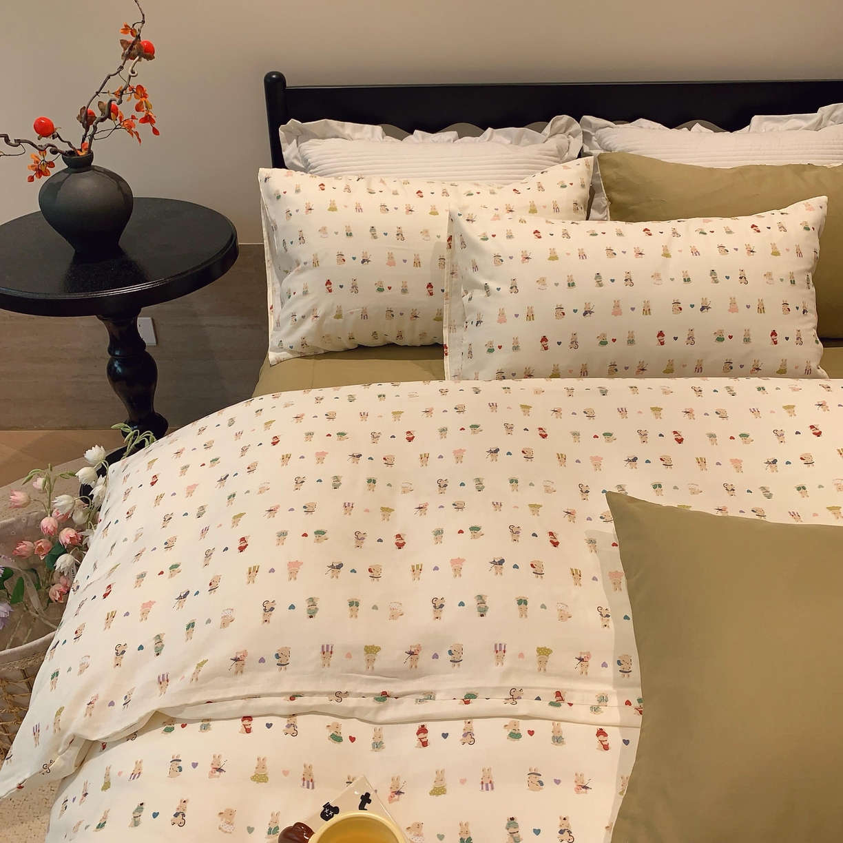 91家纺网 家纺一手货源 找家纺 莱豫家纺 2025新款亲肤舒适双层纱四件套 星夜奇想