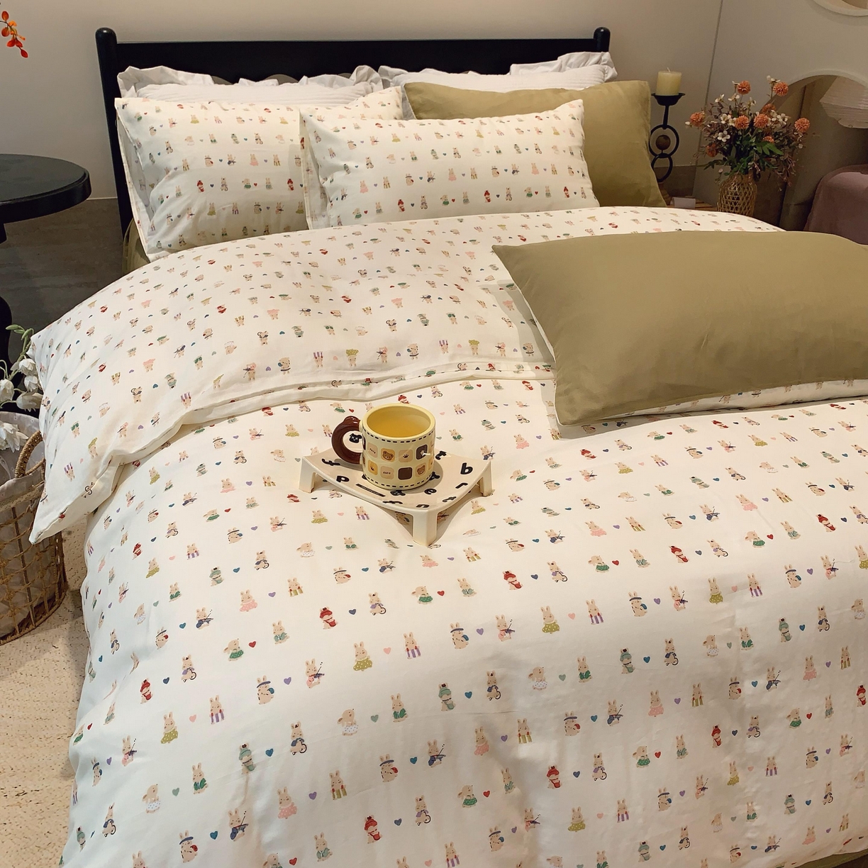 91家纺网 家纺一手货源 找家纺 莱豫家纺 2025新款亲肤舒适双层纱四件套 星夜奇想