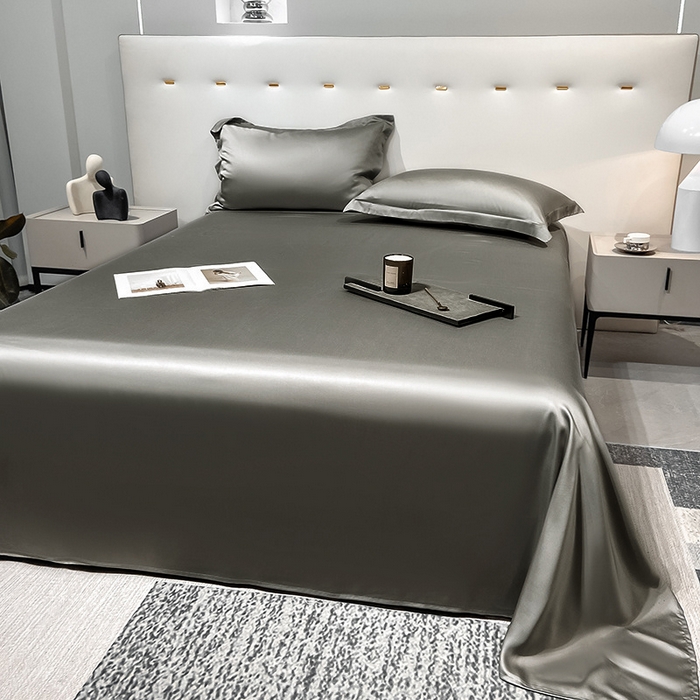 91家纺网 家纺一手货源 找家纺 （总）丝芙妮家居（原乐视家纺） 2025春夏新款纯色天丝单床单 床单单件