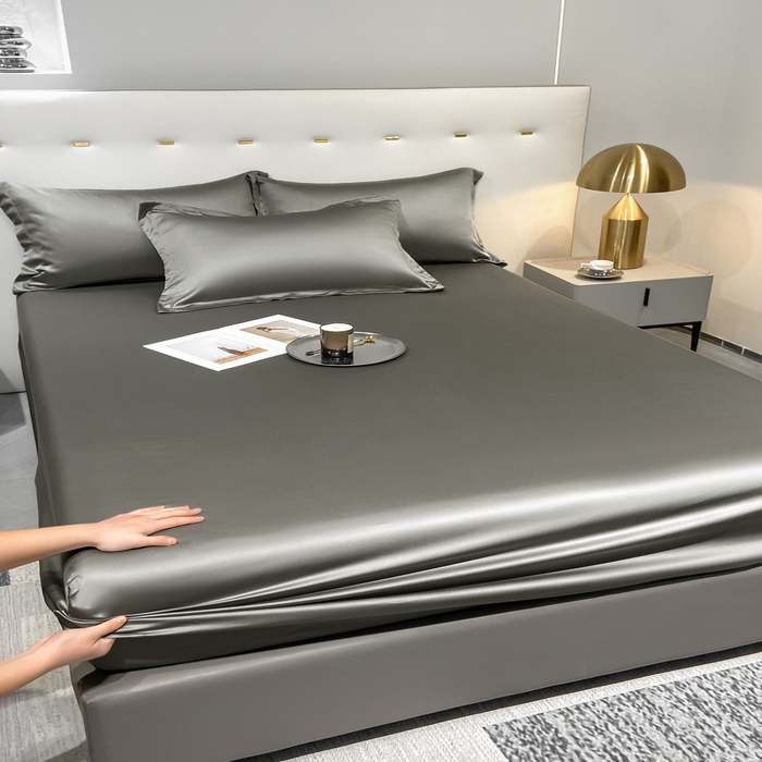 91家纺网 家纺一手货源 找家纺 （总）丝芙妮家居（原乐视家纺） 2025春夏新款纯色天丝单床笠 床笠单件