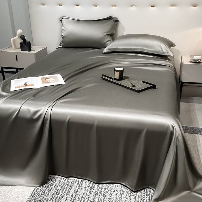 91家纺网 家纺一手货源 找家纺 （总）丝芙妮家居（原乐视家纺） 2025春夏新款纯色天丝单床单 床单单件