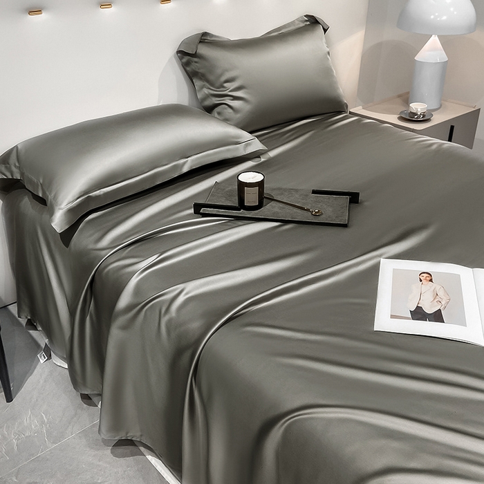 91家纺网 家纺一手货源 找家纺 （总）丝芙妮家居（原乐视家纺） 2025春夏新款纯色天丝单床单 床单单件