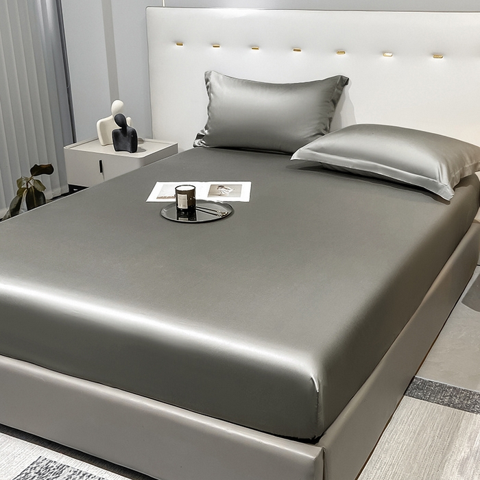 91家纺网 家纺一手货源 找家纺 （总）丝芙妮家居（原乐视家纺） 2025春夏新款纯色天丝单床笠 床笠单件