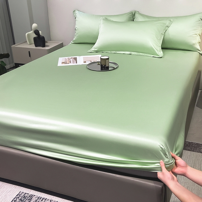 91家纺网 家纺一手货源 找家纺 （总）丝芙妮家居（原乐视家纺） 2025春夏新款纯色天丝单床笠 床笠单件