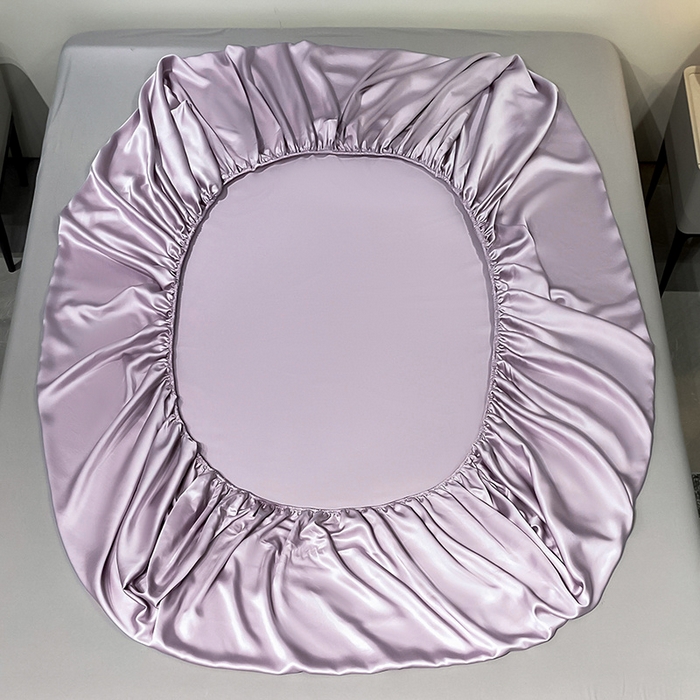 91家纺网 家纺一手货源 找家纺 丝芙妮家居（原乐视家纺） 2025春夏新款纯色天丝单床笠 床笠单件 风信紫