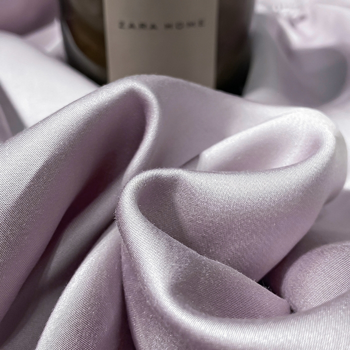 91家纺网 家纺一手货源 找家纺 丝芙妮家居（原乐视家纺） 2025春夏新款纯色天丝单床笠 床笠单件 风信紫