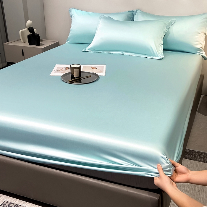 丝芙妮家居（原乐视家纺） 2025春夏新款纯色天丝单床笠 床笠单件 品兰