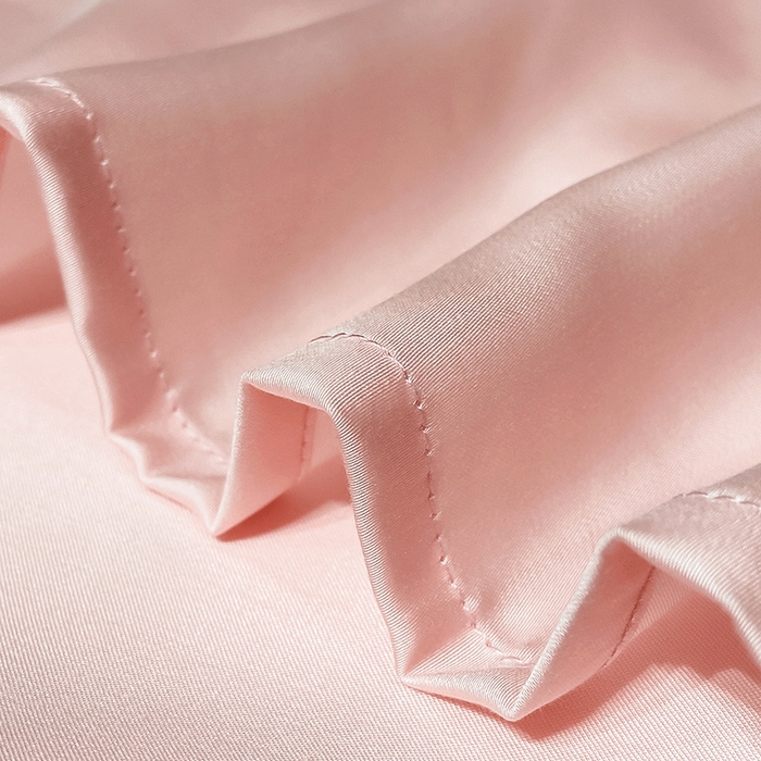 91家纺网 家纺一手货源 找家纺 丝芙妮家居（原乐视家纺） 2025春夏新款纯色天丝单床单 床单单件 欢乐粉