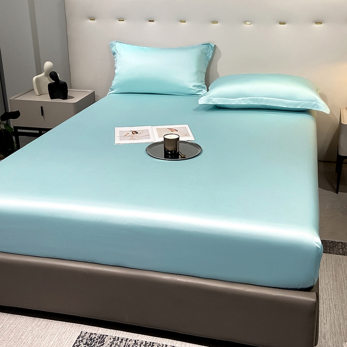 91家纺网 家纺一手货源 找家纺 丝芙妮家居（原乐视家纺） 2025春夏新款纯色天丝单床笠 床笠单件 品兰