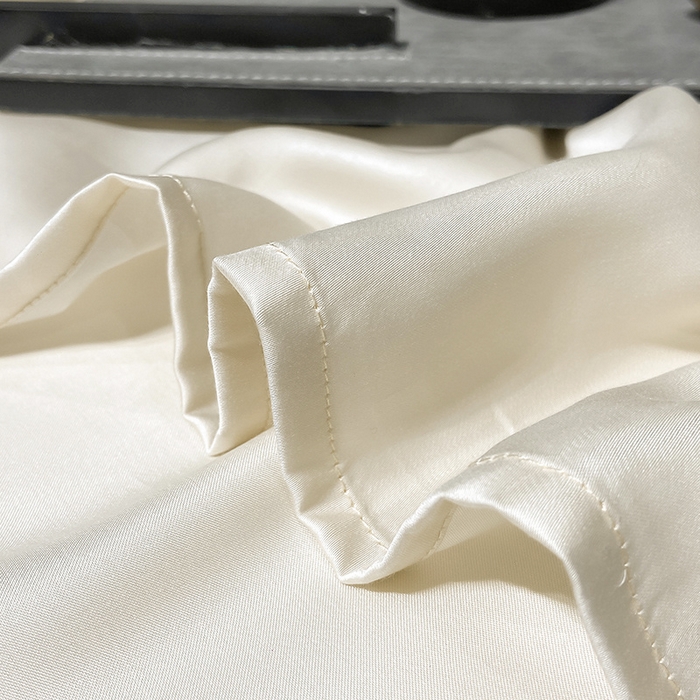 91家纺网 家纺一手货源 找家纺 丝芙妮家居（原乐视家纺） 2025春夏新款纯色天丝单床单 床单单件 奶昔