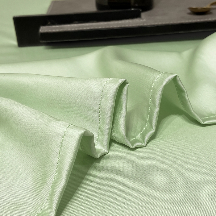 91家纺网 家纺一手货源 找家纺 丝芙妮家居（原乐视家纺） 2025春夏新款纯色天丝单床单 床单单件 嫩绿
