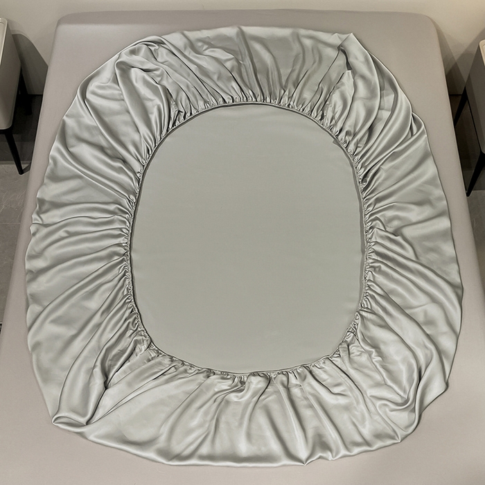 91家纺网 家纺一手货源 找家纺 丝芙妮家居（原乐视家纺） 2025春夏新款纯色天丝单床笠 床笠单件 石灰