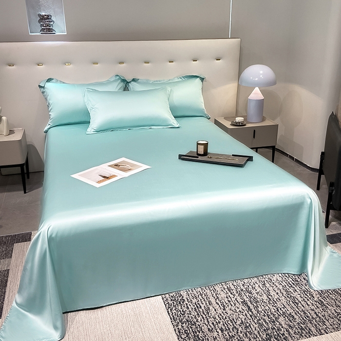 91家纺网 家纺一手货源 找家纺 丝芙妮家居（原乐视家纺） 2025春夏新款纯色天丝单床单 床单单件 品兰