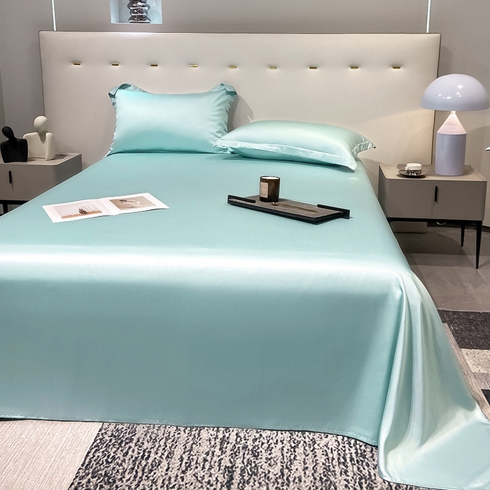 91家纺网 家纺一手货源 找家纺 丝芙妮家居（原乐视家纺） 2025春夏新款纯色天丝单床单 床单单件 品兰