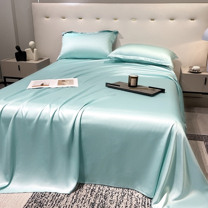 91家纺网 家纺一手货源 找家纺 丝芙妮家居（原乐视家纺） 2025春夏新款纯色天丝单床单 床单单件 品兰